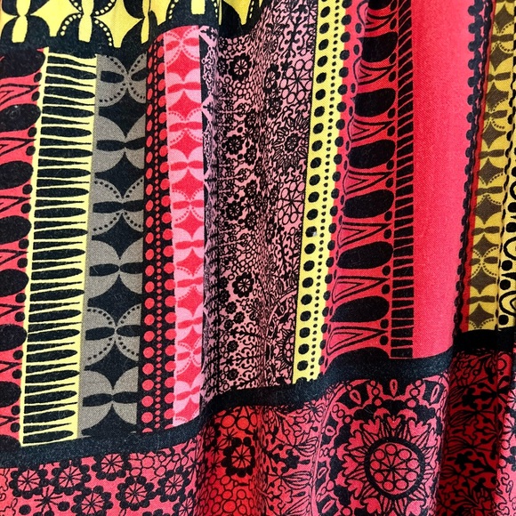 Kente Style Printed Rayon Flow pants - Picture 3 of 3